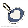 Blue Heart Dog Tag (Oval)